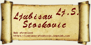 Ljubisav Stošković vizit kartica